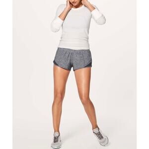 Lululemon Hotty Hot Shorts In Heather Lux Multi Black / Heathered Black Size 4